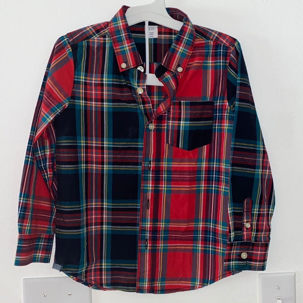 Baby Gap plaid shirt.
